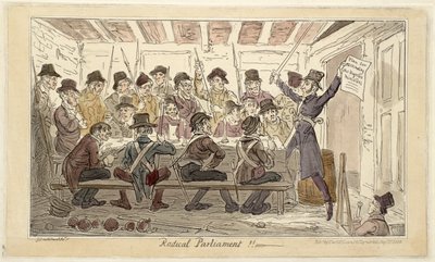 「過激派議会!!」または「陛下の大臣を暗殺する計画」 作： George Cruikshank
